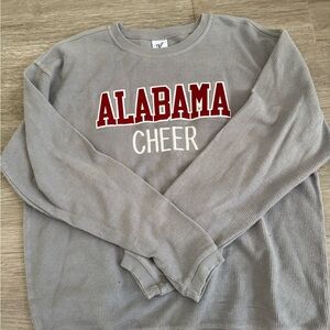 Gray Alabama Varsity Cheer sweatshirt